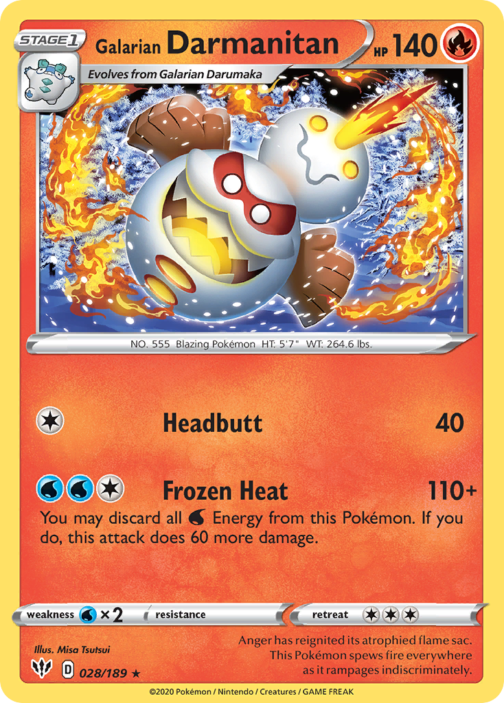 Darkness Ablaze Galarian Darmanitan #28/189